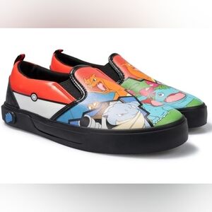 Little & Big Boy's Pokemon Low Top Slip On Graphic Sneakers Various Sizes    NWT